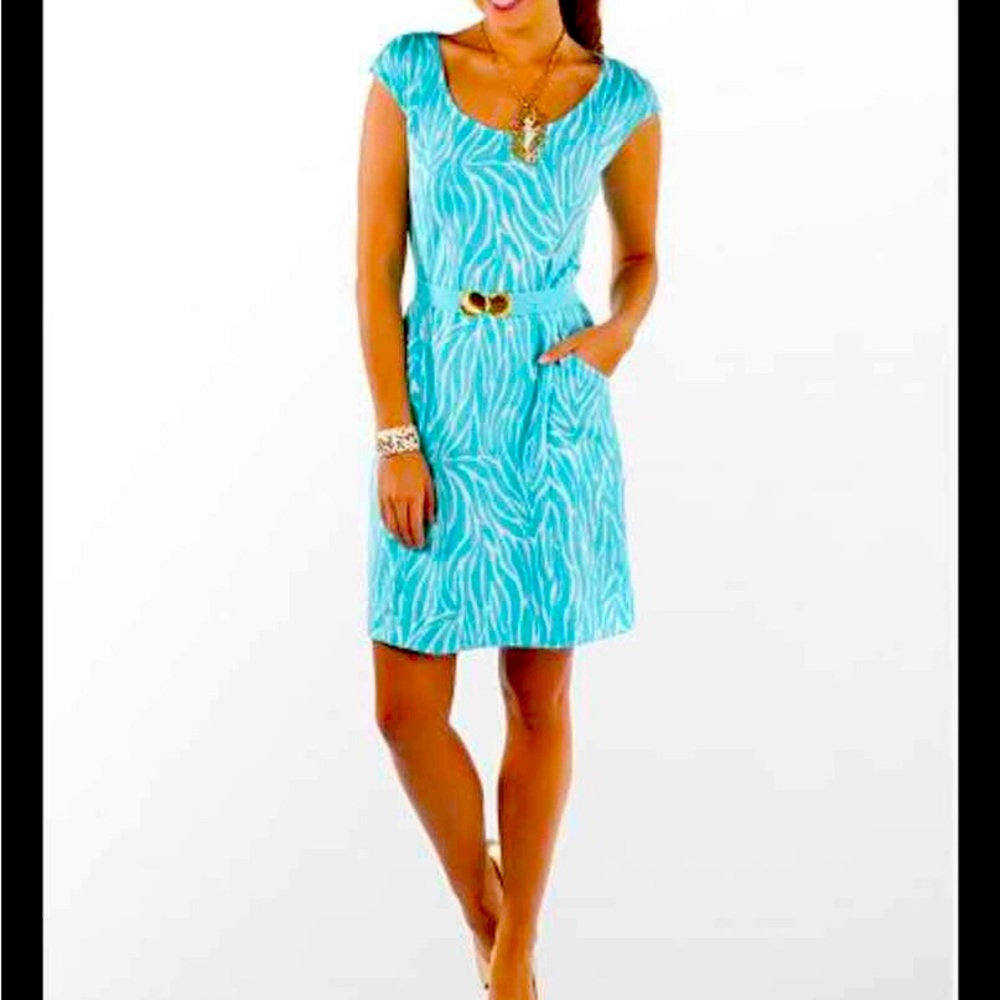 Lilly Pulitzer “Jungle Glam” small dress w zipper back